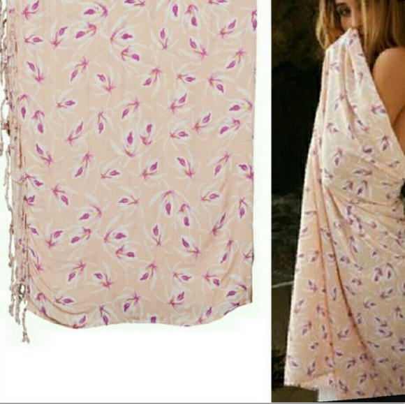 Acacia Swimwear Island Orchid Pareo Sarong Beach Coverup Blanket - Picture 3 of 17